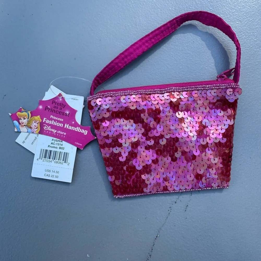 Disney Princess Pink Sequin Handbag
